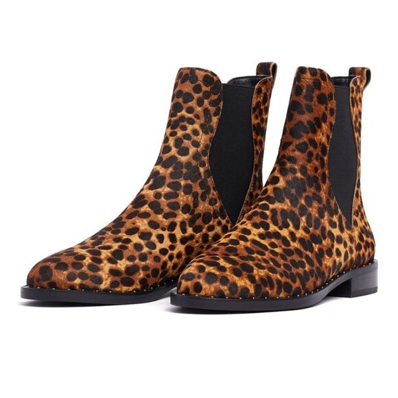NEW Rebecca Minkoff Sabeen Too Leopard Bootie C447 - Picture 1 of 12